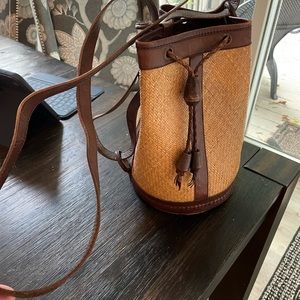 Ann Taylor convertible bucket bag